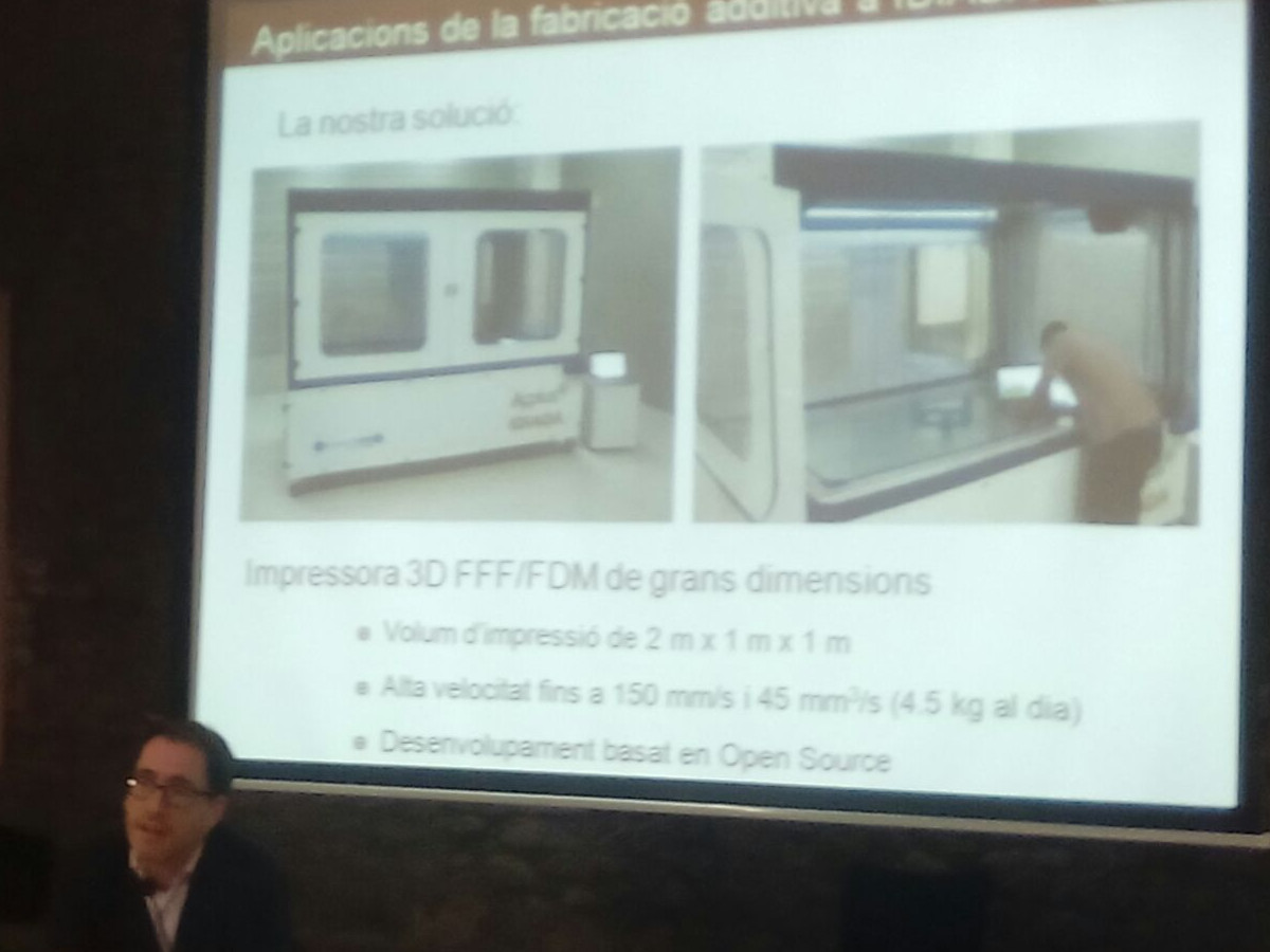 Impressores 3D durant la jornada Rubindustria 4.0 amb l'empresa IDIADA - LliureTIC