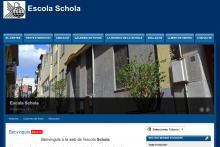 Imatge de la web de l'Escola Schola - www.schola.cat (desenvolupat amb Drupal per lliureTIC.cat)