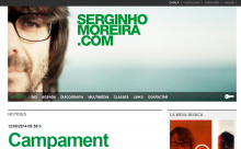 Imagen de la web de Serginho Moreira - www.serginhomoreira.com (desarrollado con Drupal por LliureTIC en el año 2013)